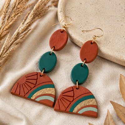 Terracotta Sunrise Earrings